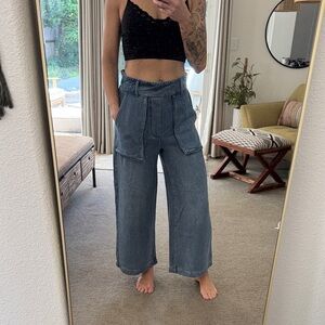 YFB Wide-Leg Denim Pants